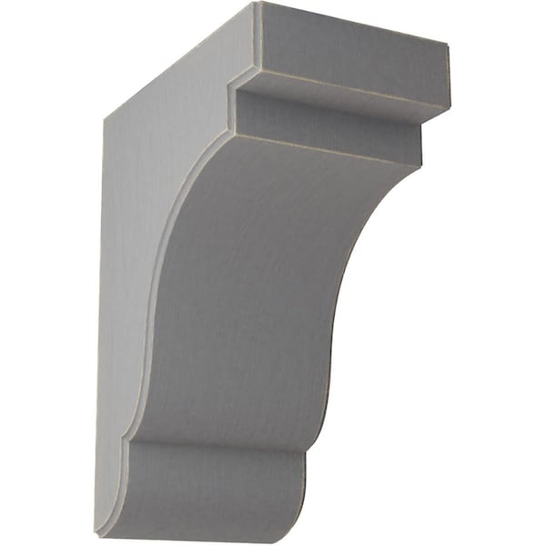 Ekena Millwork 5 1/4"W x 8 1/2"D x 11"H Bedford Wood Vintage Decor Bracket, Pebble Grey BKTWD05X09X11BEPG - main